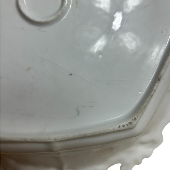 Antique Bowl RS Prussia Floral Pink Rose Gold Trim 10.5” Ornate Decorative Fruit - Picture 4 of 7